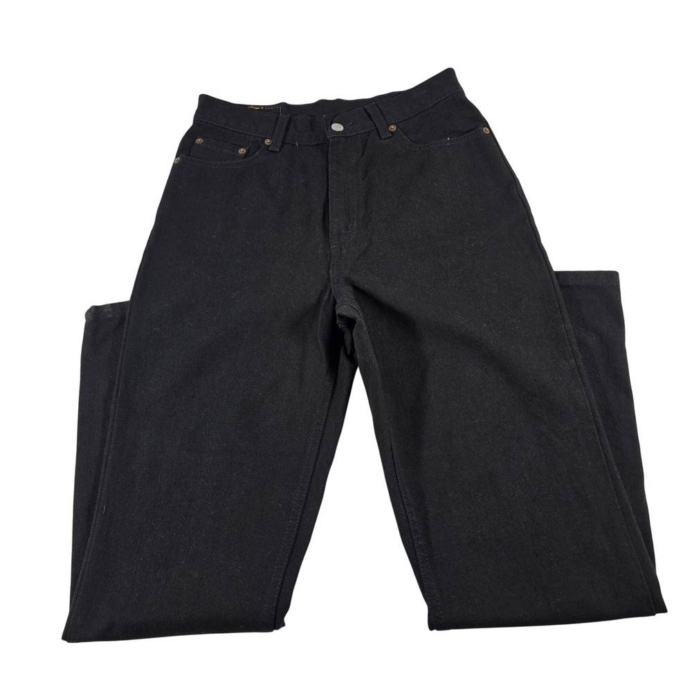 Levis 512 Womens Vintage High Waisted Slim Fit Tapered Leg Black Jeans Sz 10 MIS